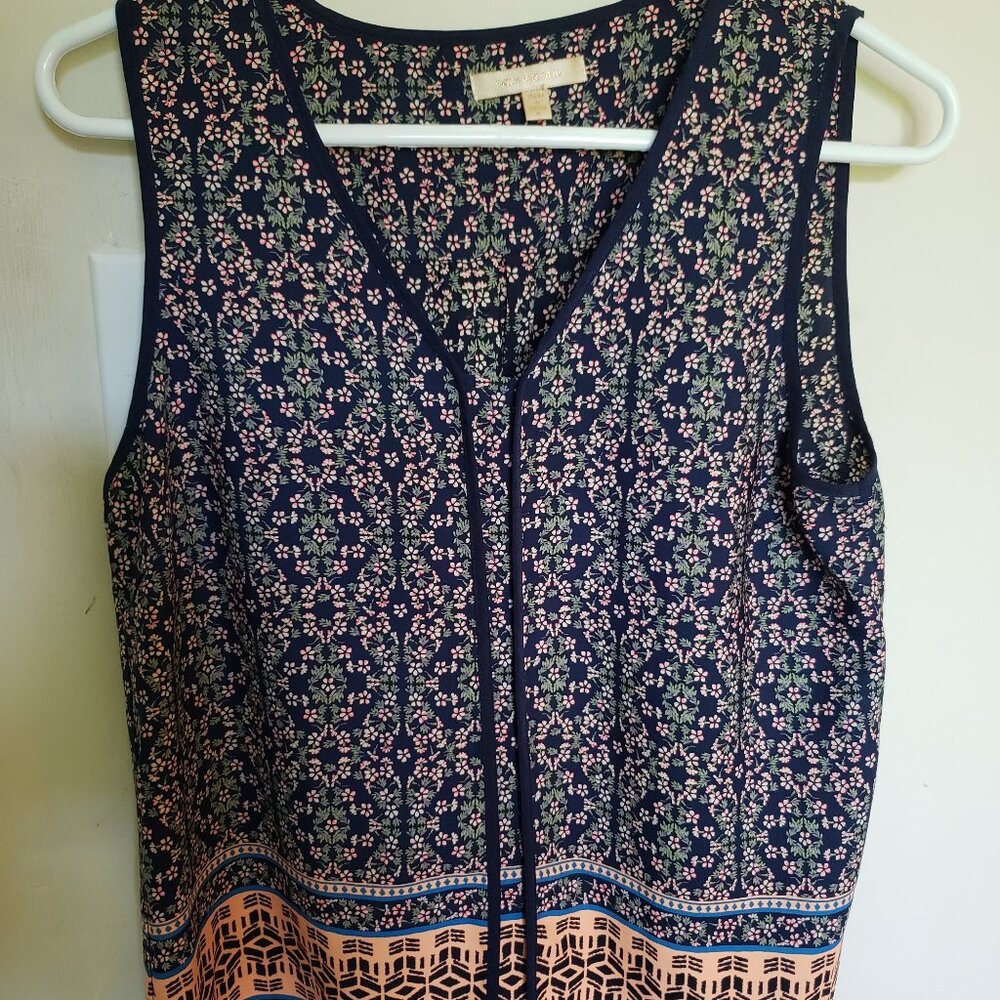 skies are blue sleeveless floral